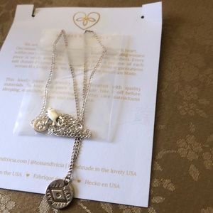 Tess + Tricia bright eye necklace.